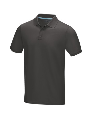 Polo orgánico GOTS de manga corta para hombre...