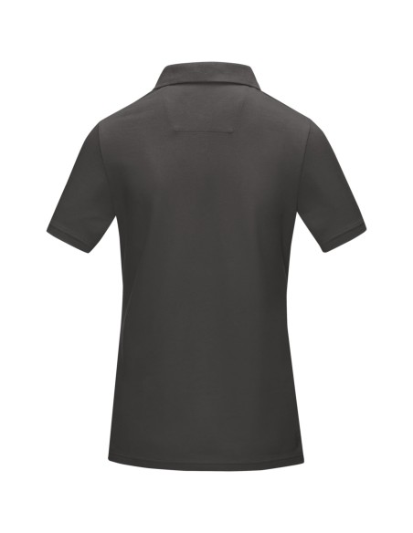 Polo orgánico GOTS de manga corta para mujer "Graphite"