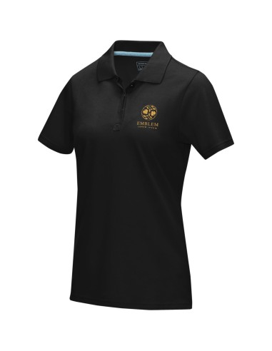 Polo orgánico GOTS de manga corta para mujer...