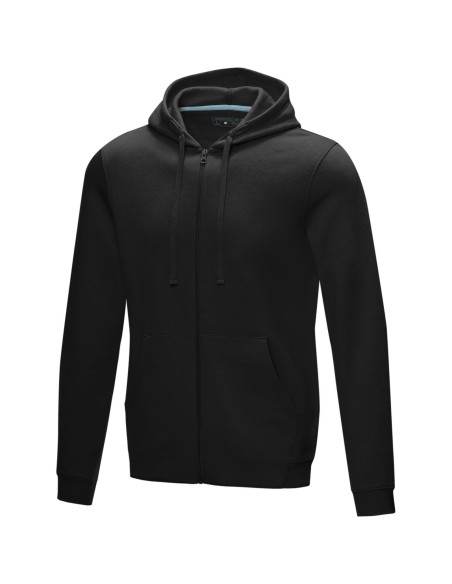 Sudadera con capucha y cremallera completa de GRS reciclado orgánico GOTS para hombre "Ruby"