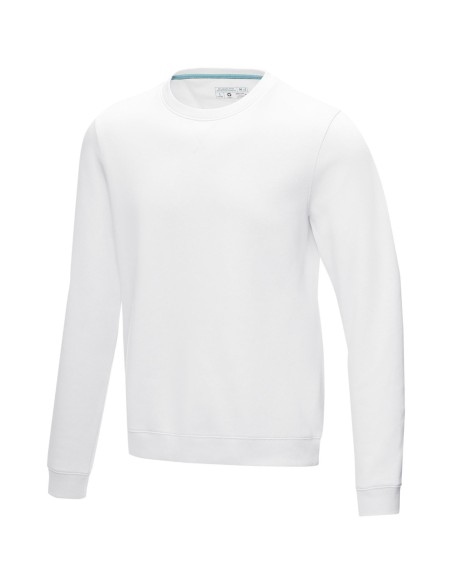 Jersey de cuello redondo de GRS reciclado orgánico GOTS para hombre "Jasper"
