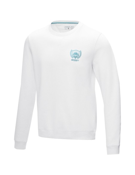 Jersey de cuello redondo de GRS reciclado orgánico GOTS para hombre "Jasper"