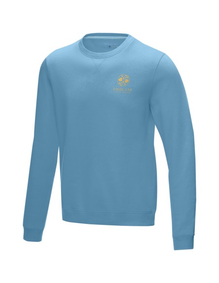 Jersey de cuello redondo de GRS reciclado orgánico GOTS para hombre "Jasper"