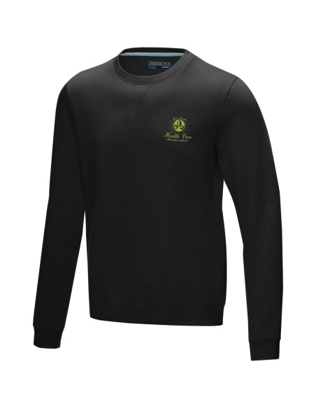 Jersey de cuello redondo de GRS reciclado orgánico GOTS para hombre "Jasper"
