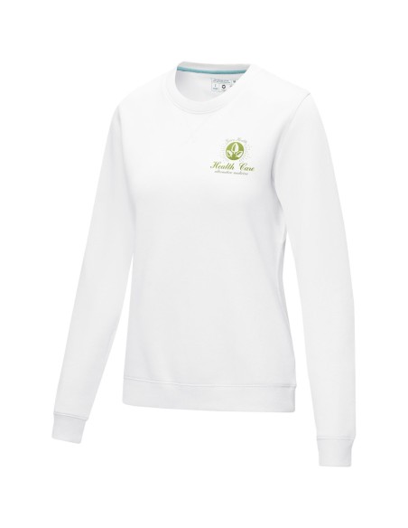 Jersey de cuello redondo de GRS reciclado orgánico GOTS para mujer "Jasper"