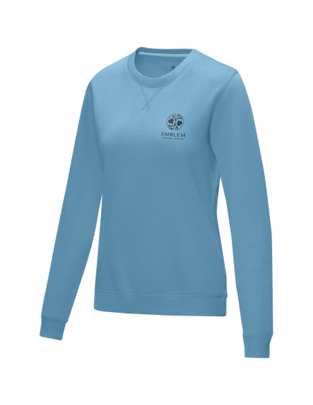 Jersey de cuello redondo de GRS reciclado orgánico GOTS para mujer "Jasper"