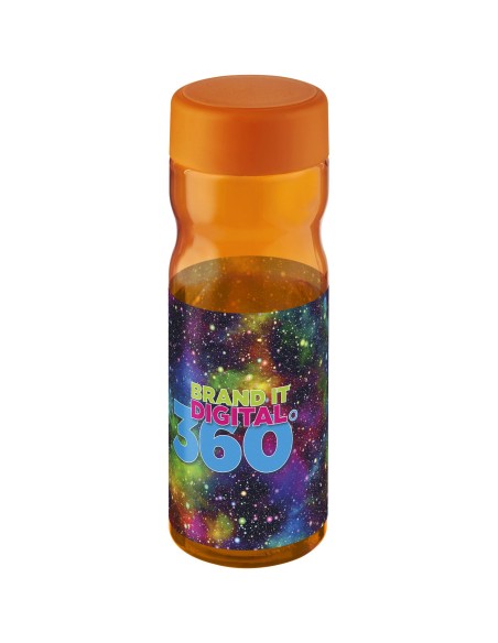 H2O Base Bidón deportivo con tapa de rosca de 650 ml