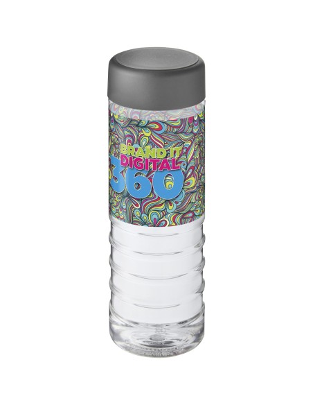 H2O Treble Bidón deportivo con tapa de rosca de 750 ml