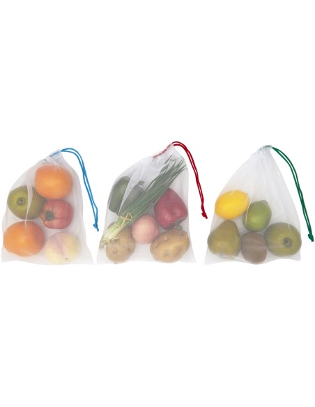 Juego de bolsas de malla en RPET "Trio"