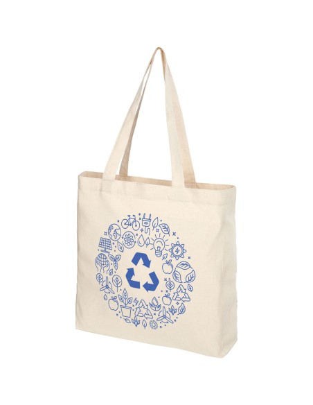 Bolsa Tote de algodón reciclado de 210 g/m² con refuerzos "Pheebs"