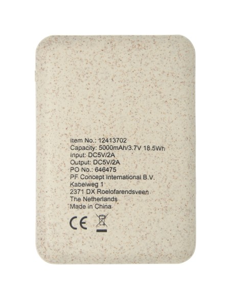 Batería externa de 5000 mAh de paja de trigo "Asama"