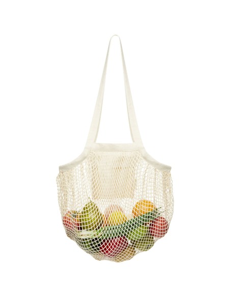 Bolsa Tote de malla de algodón orgánico con certificado GOTS de 100 g/m² "Pune"