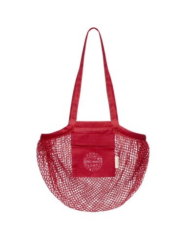 Bolsa Tote de malla de algodón orgánico con...