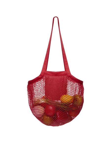 Bolsa Tote de malla de algodón orgánico con certificado GOTS de 100 g/m² "Pune"