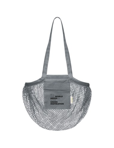 Bolsa Tote de malla de algodón orgánico con...