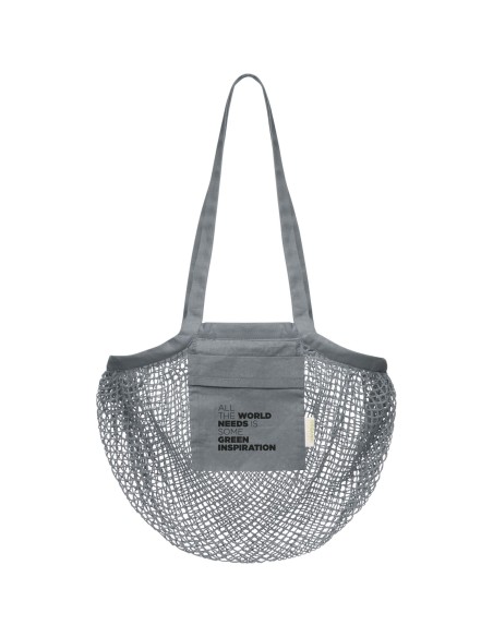 Bolsa Tote de malla de algodón orgánico con certificado GOTS de 100 g/m² "Pune"