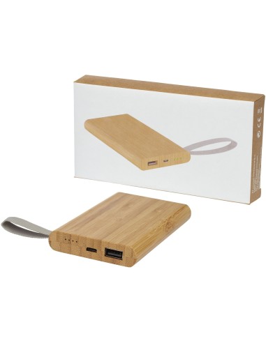 Batería externa de 5000 mAh de bambú "Tulda"