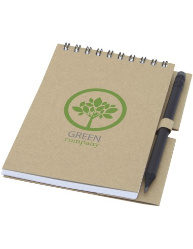 Libreta pequeña con espiral y lápiz "Luciano Eco"