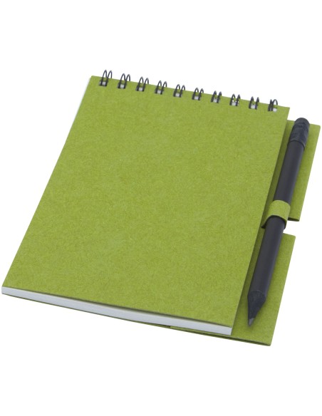 Libreta pequeña con espiral y lápiz "Luciano Eco"