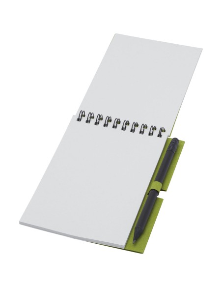 Libreta pequeña con espiral y lápiz "Luciano Eco"