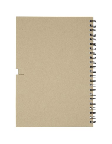 Libreta mediana con espiral y lápiz "Luciano Eco"