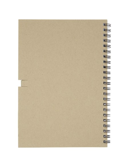 Libreta mediana con espiral y lápiz "Luciano Eco"