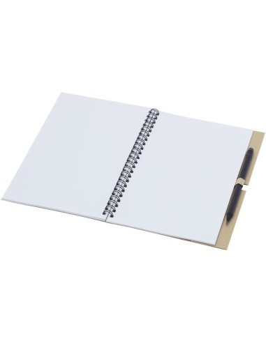 Libreta mediana con espiral y lápiz "Luciano Eco"