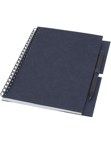 Libreta mediana con espiral y lápiz "Luciano Eco"