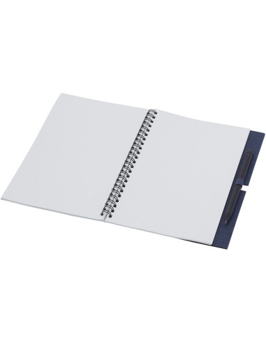 Libreta mediana con espiral y lápiz "Luciano Eco"