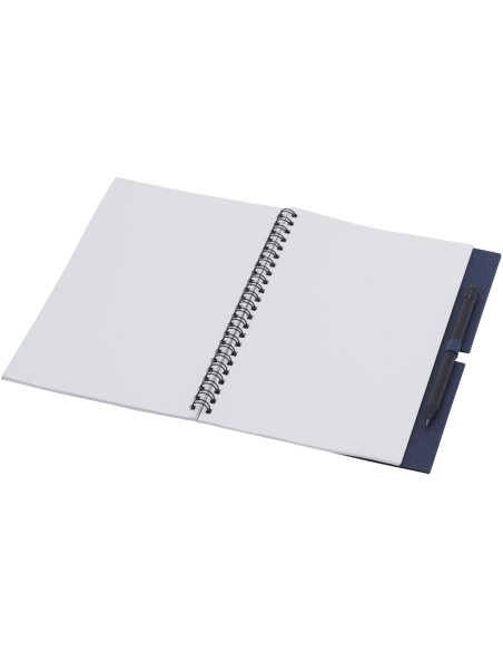 Libreta mediana con espiral y lápiz "Luciano Eco"