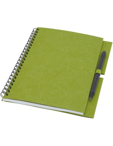 Libreta mediana con espiral y lápiz "Luciano Eco"