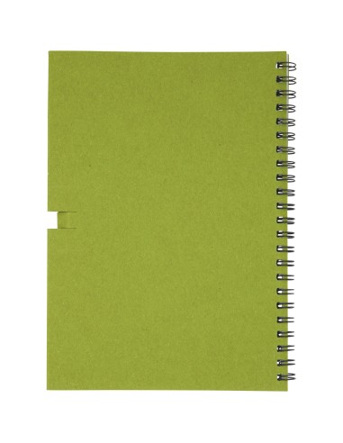 Libreta mediana con espiral y lápiz "Luciano Eco"