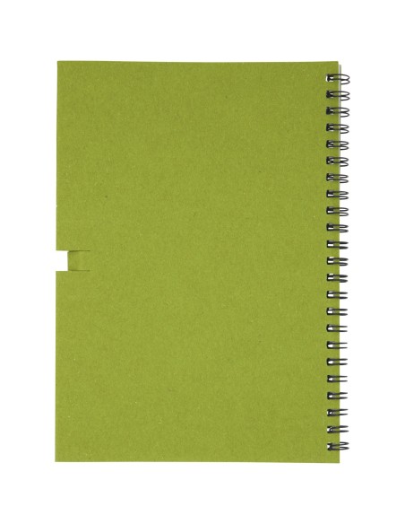 Libreta mediana con espiral y lápiz "Luciano Eco"