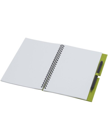 Libreta mediana con espiral y lápiz "Luciano Eco"
