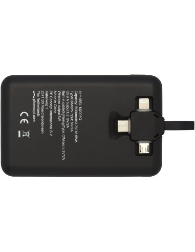 Batería externa inalámbrica de 5000 mAh con...