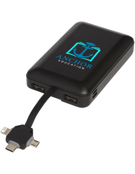 Batería externa inalámbrica de 10,000 mAh con cable 3 en 1 "Kano"