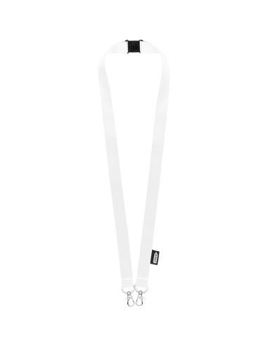 Lanyard de PET reciclado con dos ganchos "Adam"