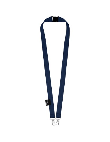 Lanyard de PET reciclado con dos ganchos "Adam"