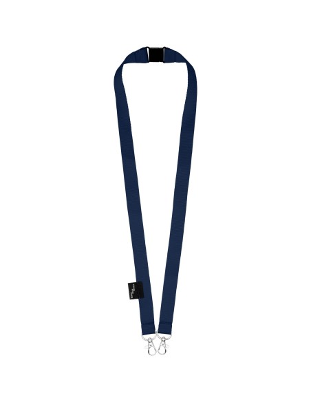 Lanyard de PET reciclado con dos ganchos "Adam"