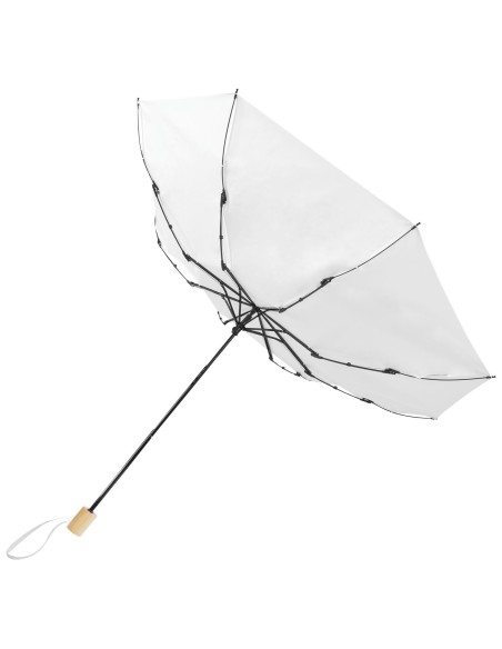 Paraguas plegable de 21" de PET reciclado resistente al viento "Birgit"