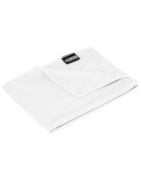 Toalla refrescante deportiva de PET reciclado con bolsa "Raquel"