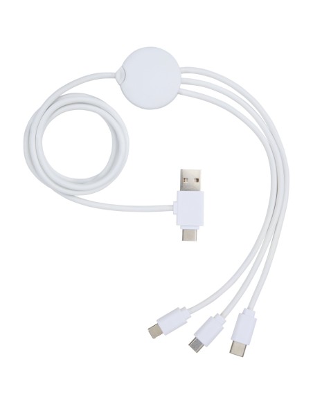Cable de carga 5 en 1 con aditivo antibacteriano "Pure"