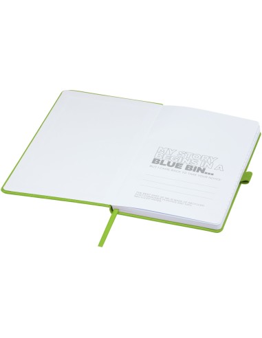 Libreta de papel reciclado A5 con tapa de PET...