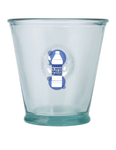 Juego de tres piezas de vidrio reciclado de 250 ml "Copa"