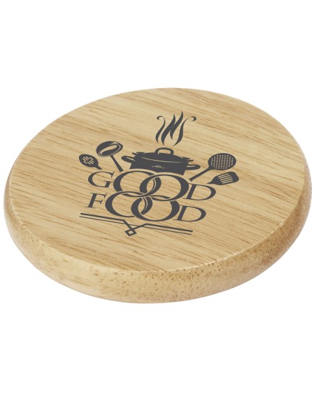 Posavasos de madera con abrebotellas "Scoll"