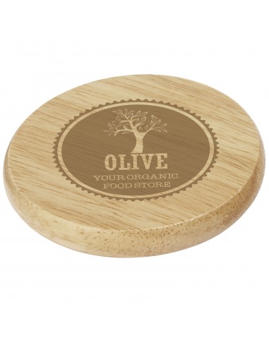 Posavasos de madera con abrebotellas "Scoll"