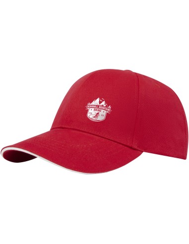 Gorra sandwich reciclada de 6 paneles GRS "Topaz"