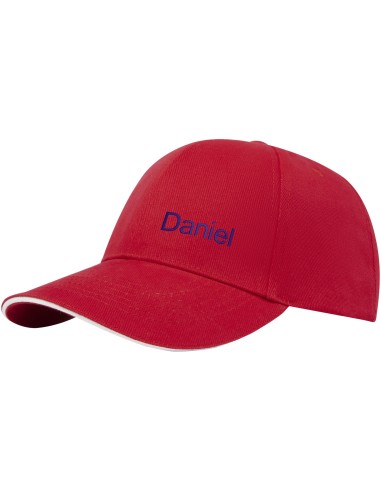 Gorra sandwich reciclada de 6 paneles GRS "Topaz"