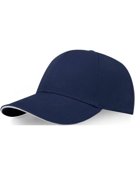 Gorra sandwich reciclada de 6 paneles GRS "Topaz"