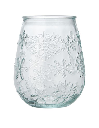 Portavelas de vidrio reciclado para velas...